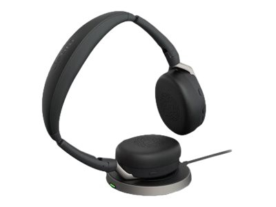 Auscultadores com Microfone e base Jabra Evolve2 65 Flex L380a UC Stereo WLC, 26699-989-989
