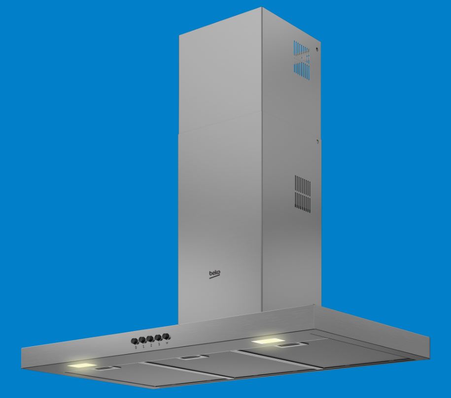 Chaminé de Parede Inox Beko BHCB 91622 BXH AxLxP  Cm 102.5x89.8x50.5 Classe E