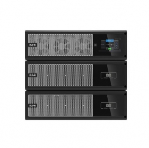 UPS Eaton 93PX 15 kW / 15 kVA, trifásico, Online Double Conversion, formato Rack/Tower 9U, com EBM, placa de rede e kits de calhas — 93PX15KIRTN.