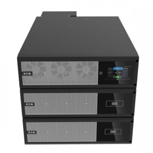 UPS Eaton 93PX 15 kW / 15 kVA, trifásico, Online Double Conversion, formato Rack/Tower 9U, com EBM, placa de rede e kits de calhas — 93PX15KIRTN.