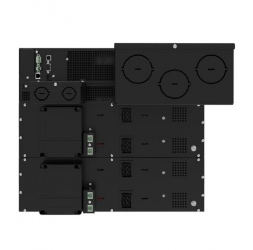 UPS Eaton 93PX 15 kW / 15 kVA, trifásico, Online Double Conversion, formato Rack/Tower 9U, com EBM, placa de rede e kits de calhas — 93PX15KIRTN.