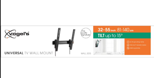 Suporte de parede inclinável VOGELS TVM 3215 de 19" a 43" até 15 Kg