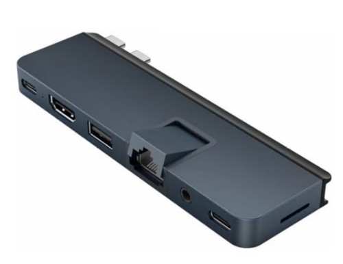 Estação de engate Targus HyperDrive DUO PRO 7-in-2 portátil, portátil, tablet USB-C x 2 HDMI 1GbE