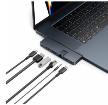 Estação de engate Targus HyperDrive DUO PRO 7-in-2 portátil, portátil, tablet USB-C x 2 HDMI 1GbE