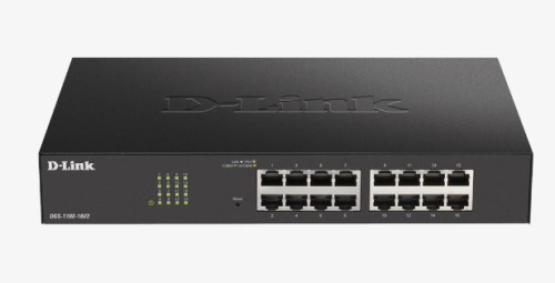 Switch D-Link gerenciado inteligente Gigabit de 16 portas DGS-1100-16V2