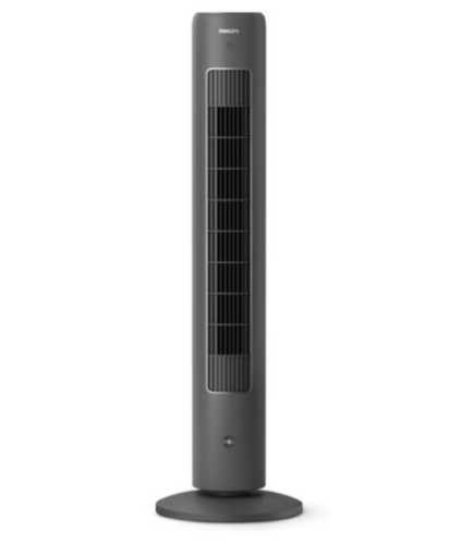Ventilador de Torre PHILIPS CX5535/11 - 40 W, 2230 m³/h, Oscilação 60°, Cinzento Escuro