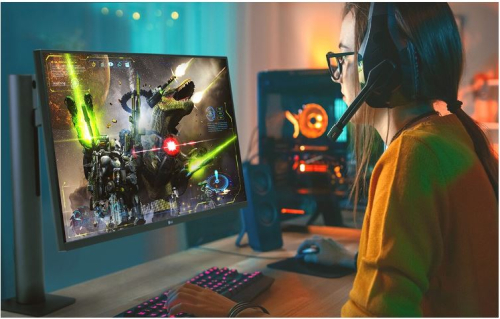 Monitor LG 27UN880P-B IPS Ergo UHD 4K de 27'' com USB Type-C 4K Ultra HD (3840 X 2160) 27UN880P-B Classe F