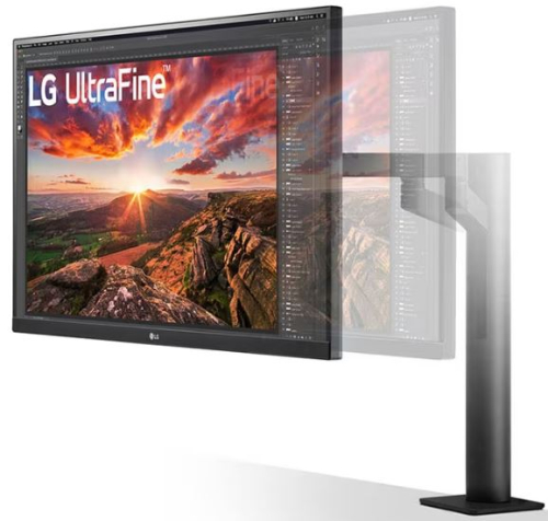 Monitor LG 27UN880P-B IPS Ergo UHD 4K de 27'' com USB Type-C 4K Ultra HD (3840 X 2160) 27UN880P-B Classe F