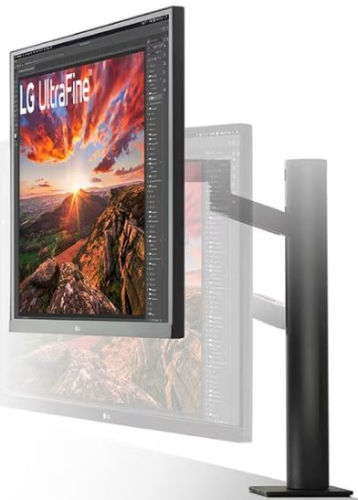 Monitor LG 27UN880P-B IPS Ergo UHD 4K de 27'' com USB Type-C 4K Ultra HD (3840 X 2160) 27UN880P-B Classe F