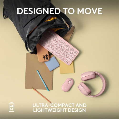 Rato Óptico Logitech Pebble 2 M350s TONAL ROSA