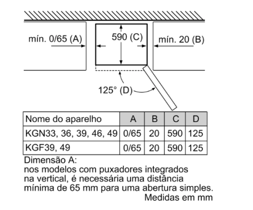 Frigorífico Combinado Siemens de instalação livre 203 x 70 cm Inox easyclean KG49NXIDF 440L Classe D