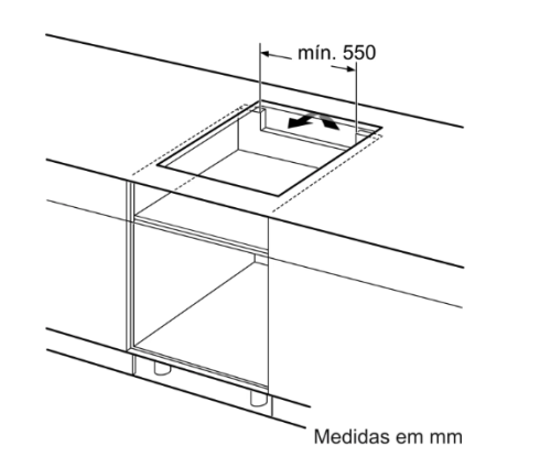 PLACA SIEMENS de indução 60 cm Preto Instalação na superfície sem moldura EH631HEB1E