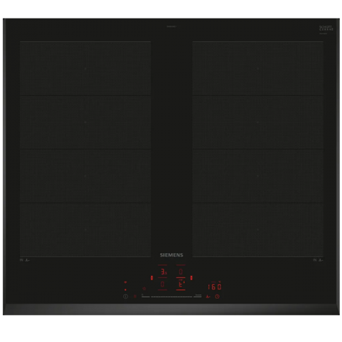 PLACA SIEMENS de indução 60 cm Preto Instalação na superfície sem moldura EX651HXC1E