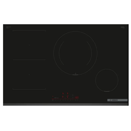 PLACAS BOSCH Serie 6 Placa de indução 80 cm Preto Instalação na superfície sem moldura PVS831HC1E