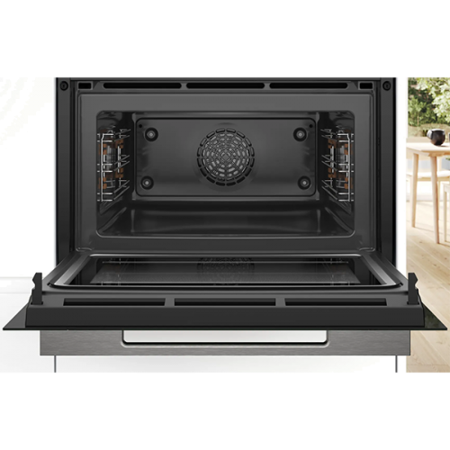 FORNO BOSCH Serie 8 Forno compacto integrável com função micro-ondas 60 x 45 cm Preto CMG7241B1