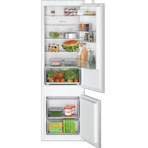 Frigorifico Combinado Encastre BOSCH Serie 2 177.2 x 54.1 cm Porta com dobradiça deslizante KIV87NSE0