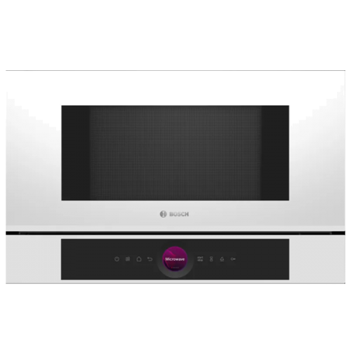 MICROONDAS BOSCH Serie 8 integrável Branco 21L dobradiça porta à direita BFL7221W1