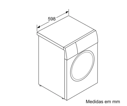 MÁQUINA LAVAR ROUPA BOSCH WAN24200EP 1200R.9KG.VAPOR-Serie 4 