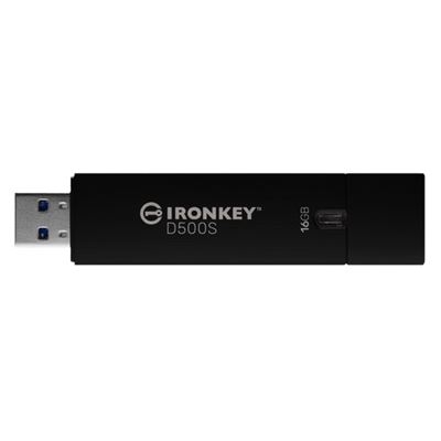 Memória Usb Kingston 16GB IronKey D500S FIPS 140-3 Lvl 3 AES-256