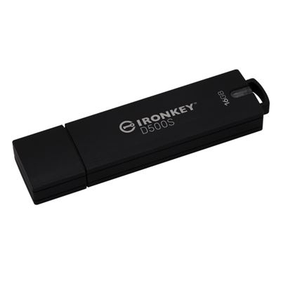Memória Usb Kingston 16GB IronKey D500S FIPS 140-3 Lvl 3 AES-256
