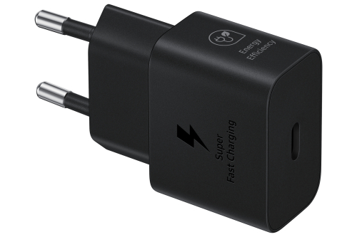 Carregador Samgung 25W Cabo Preto AC, USB  EP-T2510XBEGEU