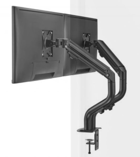 Suporte de mesa EWENT EW1534 para Monitor duplo, Monitores 17"- 32", Mola mecânica