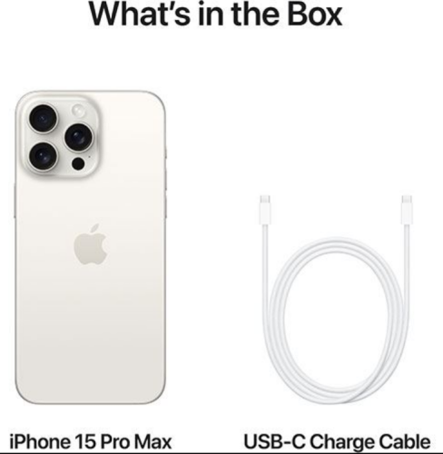 IPHONE APPLE 15 PRO MAX 17 cm (6.7") Dual SIM 512GB BRANCO TITANIO MU7D3QL/A