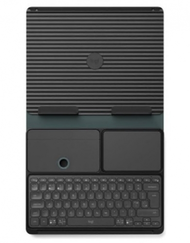 Conjunto de teclado Logitech Casa Pop-Up Desk e touchpad sem fios Bluetooth LE chique clássico