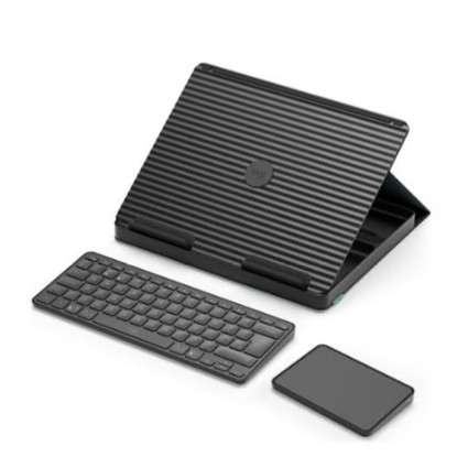 Conjunto de teclado Logitech Casa Pop-Up Desk e touchpad sem fios Bluetooth LE chique clássico