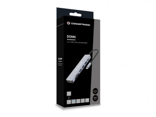 DOCK CONCEPTRONIC USB-C HDMI 3xUSB3 CARD READER PD 100W DONN19G