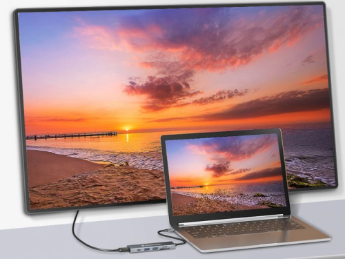 Docking Station CONCEPTRONIC 6 em 1 USB 3.2 Gen 1 Docking Station, USB 3.0 x 2, 100 W USB PD, 4K 60 Hz HDMI, SD, TF MicroSD 110520207101