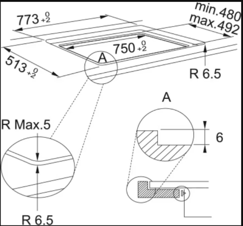 PLACA INDUÇAO FRANKE 4 ZONAS 77CM Smart FSM 804 I B BK