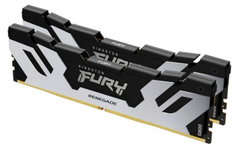 Memória Kingston FURY Renegade Silver DDR5 kit 96GB: 2 x 48GB 6400 MT/s PC5-51200 CL32 1.4 V unbuffered on-die ECC