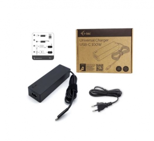CARREGADOR UNIVERSAL I-TEC USB-C COM ALIMENTAÇÃO ATÉ 100W