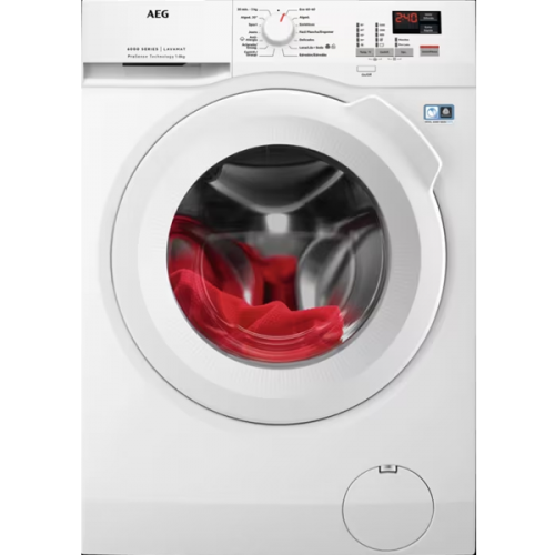Máquina Lavar Roupa AEG 1400R 8KG INVERT L6FBK841P Medidas aprox 85 x 60 x 57 cm Branco