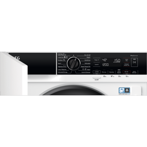 MAQUINA DE LAVAR/SECAR ROUPA AEG 1600R.8+4K-LWN7E8636F CLASSE D Altura 81,9Cm Largura 59,6Cm Profundidade 54Cm