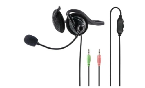 Headset HAMA NHS-P100 PC Office with Neckband, Stereo, preto
