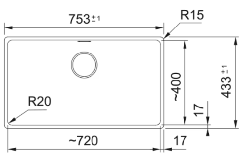 Lava Loiças FRANKE MARIS INST.INF. 1250686712 SAHARA MRG11072SA Bege