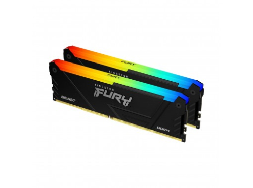 Memória Kingston 16GB 3200 DDR4 DIMM Kit2 FURY Beast RGB