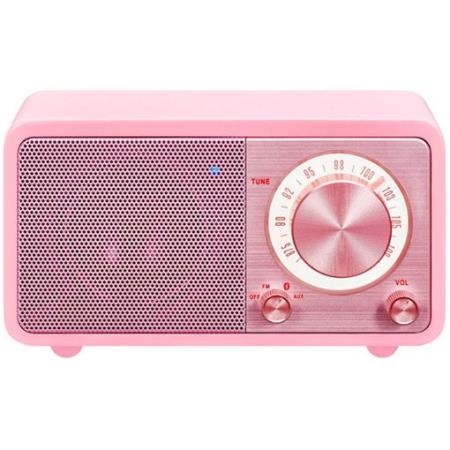 SANGEAN - Rádio Retro Bluetooth Rosa SWR7P
