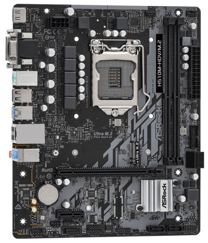 MOTHERBOARD ASROCK H510M-HDV/M2 LGA 1200 DDR4 90-MXBM00-A0UAYZ