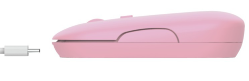 Rato Ultrafino Wireless recarregável PUCK TRUST24125 Rosa