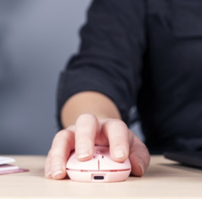 Rato Ultrafino Wireless recarregável PUCK TRUST24125 Rosa