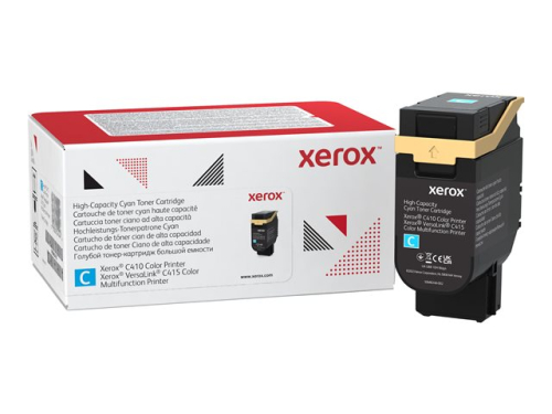 Tinteiros Xerox Alta capacidade azul cyan original caixa cartucho Reciclável para Xerox C410; VersaLink C415/DN, C415V_DN