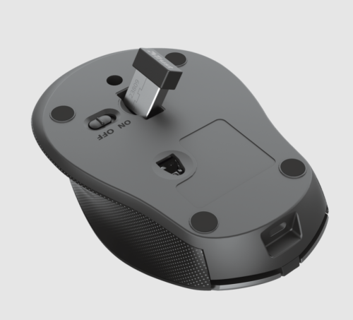 Rato ZAYA sem fio recarregável Preto