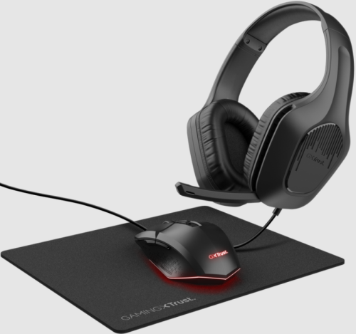 Conjunto gaming 3 em 1 GXT790 Tridox 3-IN-1 Bundle BLK 25117 Preto