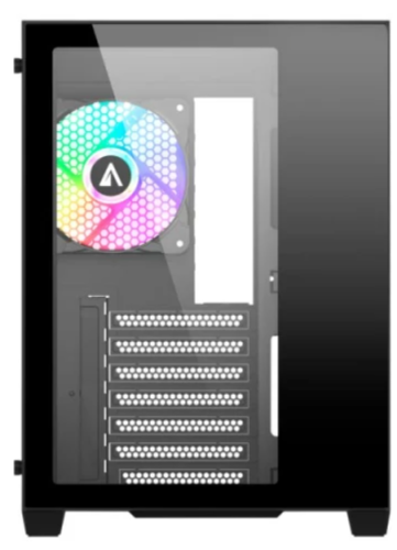 ABYSM CAIXA ATX DANUBE SAVA 285 BX203 ARGB TEMPERED GLASS BLACK