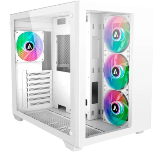 ABYSM CAIXA ATX DANUBE SAVA 285 BX203 ARGB TEMPERED GLASS WHITE AB128513