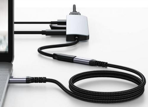 Cabos de dados USB 3.2 Gen 2 C to C M/F, 1.0m, 4K/60Hz, 10Gbps