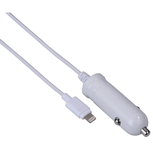 Carregador Isqueiro HAMA 12V Lightning p/iPhone 2,4A Branco  178303